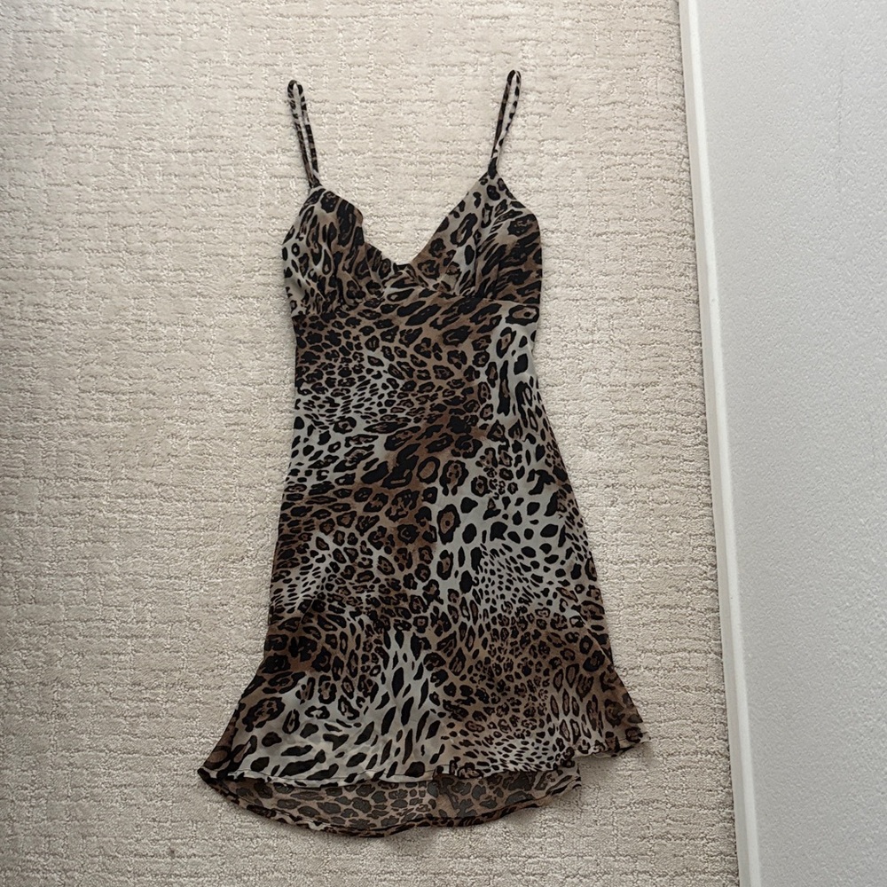 Peppermayo Leopard Print Mini Dress